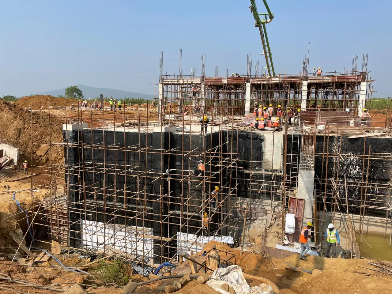 Foundation and structural concrete work